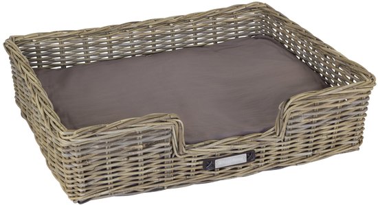 Happy-House Rieten Hondenmand - XL - 70 x 90 cm incl kussen