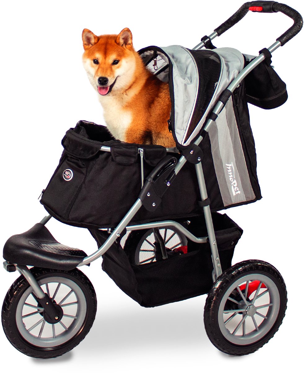 InnoPet hondenbuggy Comfort EFA Eco, zwart/zilvergrijs