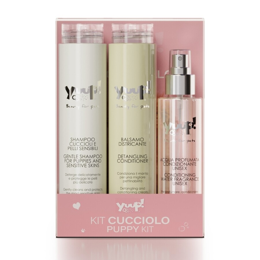 Yuup! Puppy Kit met shampoo, conditioner en waterparfum
