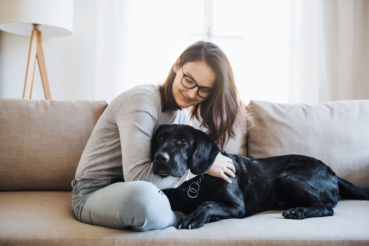 Hond met baasje