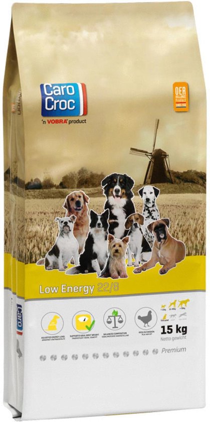 Carocroc Low Energy 22/8 - Hondenvoer - 15 kg