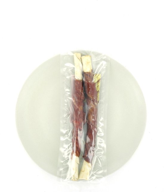 Eendstaaf groot 2 x 2st Hondensnack Kauwstaaf Eend Kauwbot