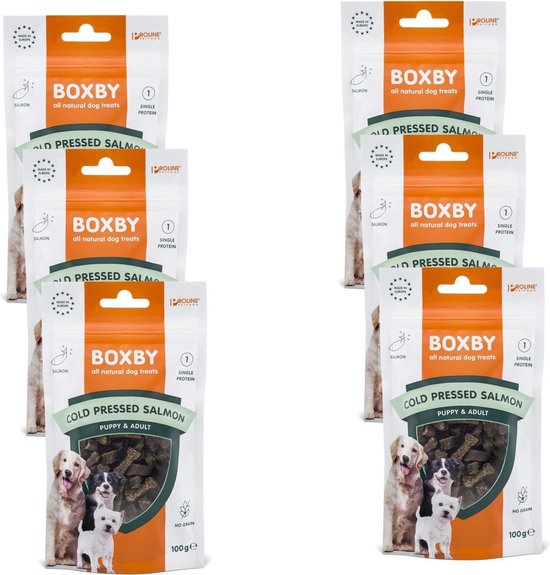 Proline Boxby Grain Free 100 g - Hondensnacks - 6 x Zalm Hypo-Allergeen